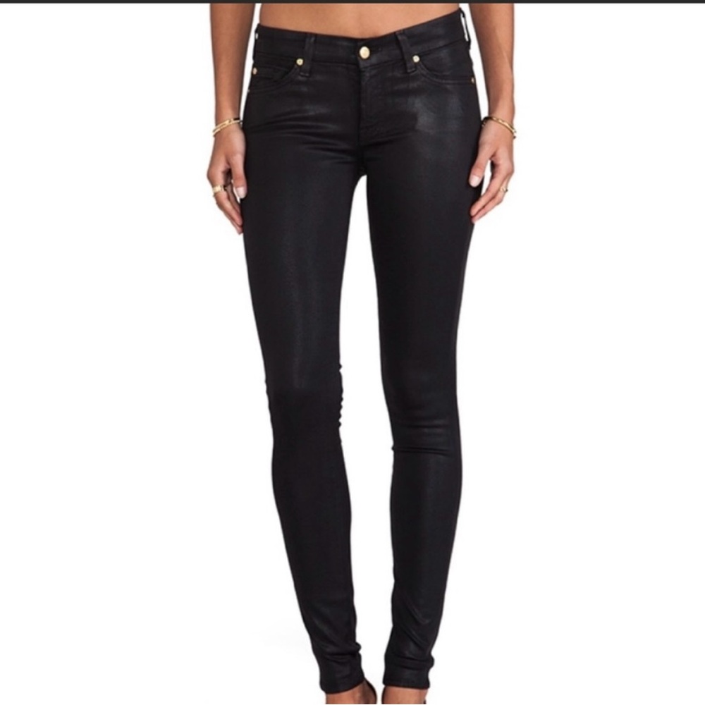 7 For All Mankind Skinny Coated Jean